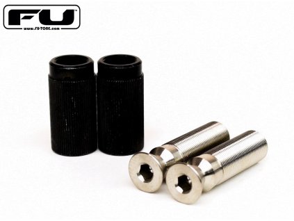 FU-Tone Titanium Bridge Posts (Silver/Chrome)