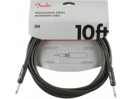 FENDER Professional Series 10' Instrument Cable Angled