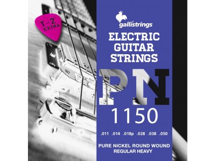 Struny na elektrickou kytaru Galli Pure Nickel PN1150