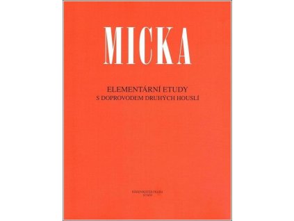 24580 elementarni etudy s doprovodem druhych housli josef micka