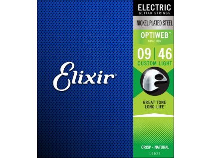 ELIXIR Optiweb Custom Light - Struny na elektrickou kytaru