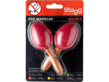 Maracas vajíčka Stagg EGG-MA S/RD