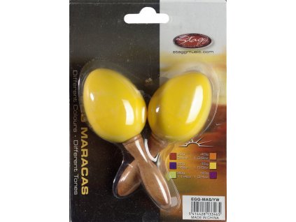 Maracas vajíčka Stagg EGG-MA S/YW