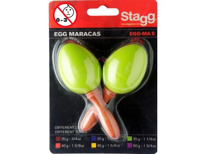 Maracas vajíčka Stagg EGG-MA S/GR