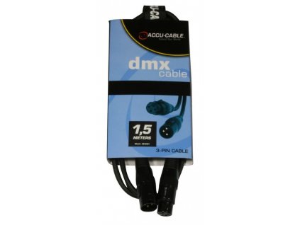 American DJ AC-DMX3/1,5 3 p. XLRm/3 p. XLRf 1,5m DMX