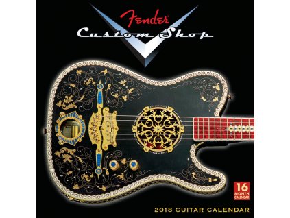 Fender nástěnný kalendář Custom Shop 2018