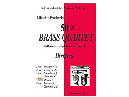 37060 4 50 x brass quartet miloslav prochazka