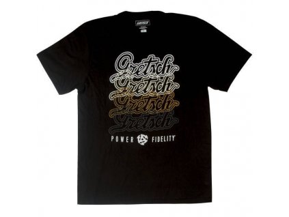 Triko GRETSCH Script Logo T-Shirt Black XXL