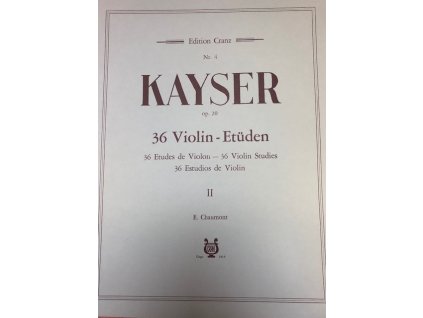 38989 kayser ernst heinrich 36 violin etudes ii op 20