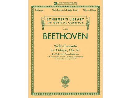 41044 noty na housle violin concerto in d major beethoven