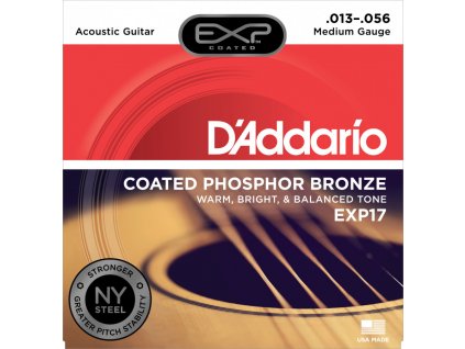 41671 struny na akustickou kytaru d addario exp17 13 56