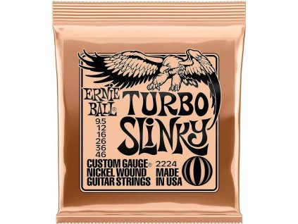 Struny pro el. kytaru Ernie Ball 2224 Turbo Slinky 9,5-46