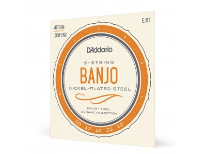 Struny na banjo D'Addario EJ61 10-23