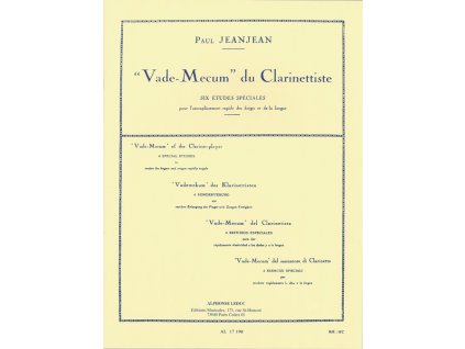 45669 noty pro klarinet vademecum du clarinettiste