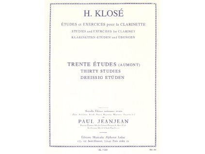 46002 noty pro klarinet 30 etudes d apres aumont