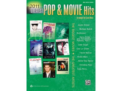 46134 noty pro piano 2011 greatest pop movie hits