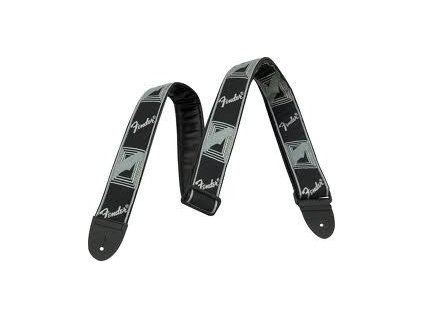 FENDER Monogramm Strap - černá/světle šedá/tmavě šedá