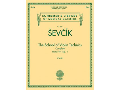 52014 noty pro housle the school of violin technics complete op 1