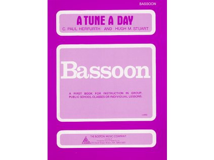 54081 noty pro fagot a tune a day for bassoon book one