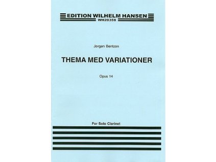 57276 noty pro klarinet theme and variations for solo clarinet op 14