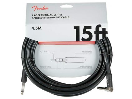 fender professional series 15 instrument cable angled