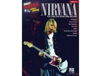 43995 easy guitar play along 11 nirvana noty tabulatury na snadnou kytaru online audio