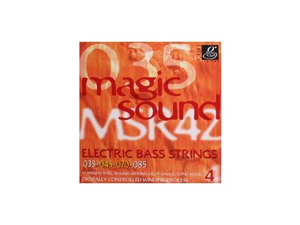 Struny na 4. strunnou baskytaru Galli Magic Sound MSR 42