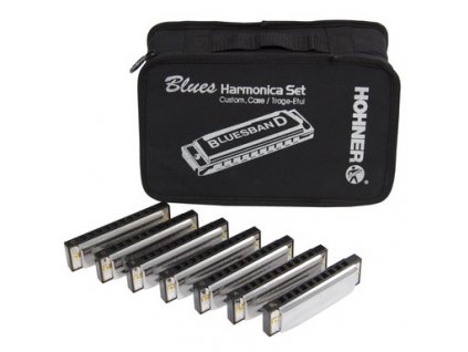 Foukací harmoniky Hohner Blues Harmonica Starter Set AJ/NJ