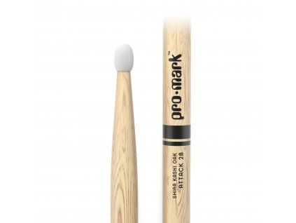 ProMark Classic Attack 2B Shira Kashi Oak Drumstick, Oval Nylon Tip