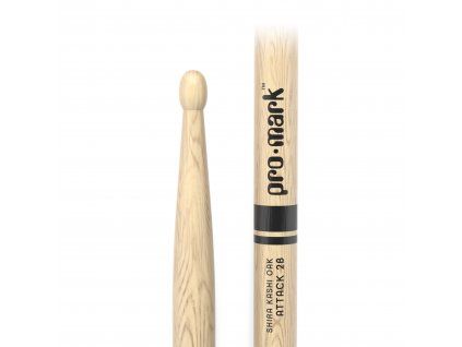 ProMark Classic Attack 2B Shira Kashi Oak Drumstick, Acorn Oval Tip