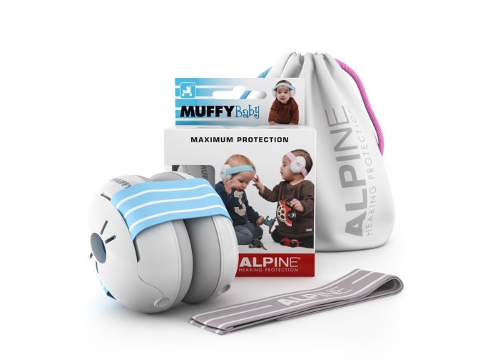 Dětská izolační sluchátka ALPINE Muffy Baby Blue