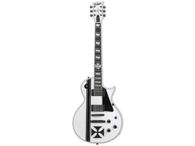 ESP JAMES HETFIELD IRON CROSS SNOW WHITE
