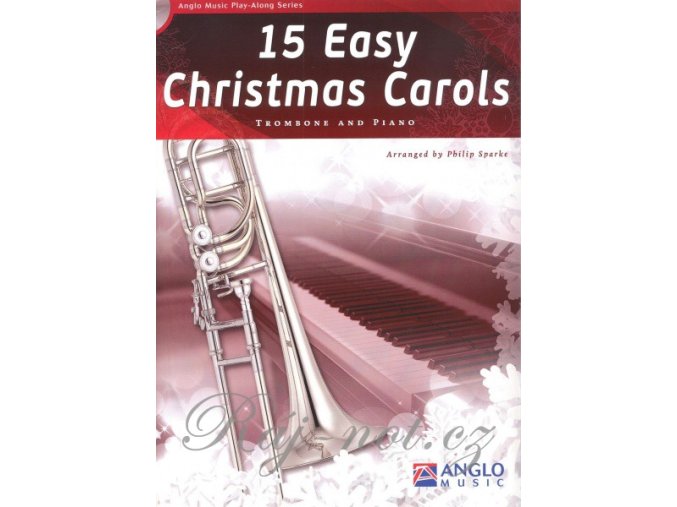 15 Easy Christmas Carols + CD / trombon (pozoun) + klavír