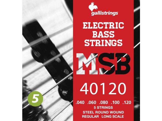 Struny na 5. strunnou baskytaru Galli Magic Sound MSB40120