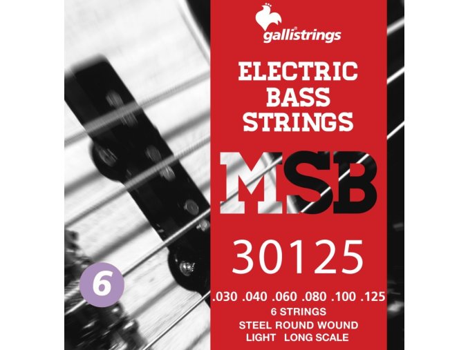 Struny na 6. strunnou baskytaru Galli Magic Sound MSB30125