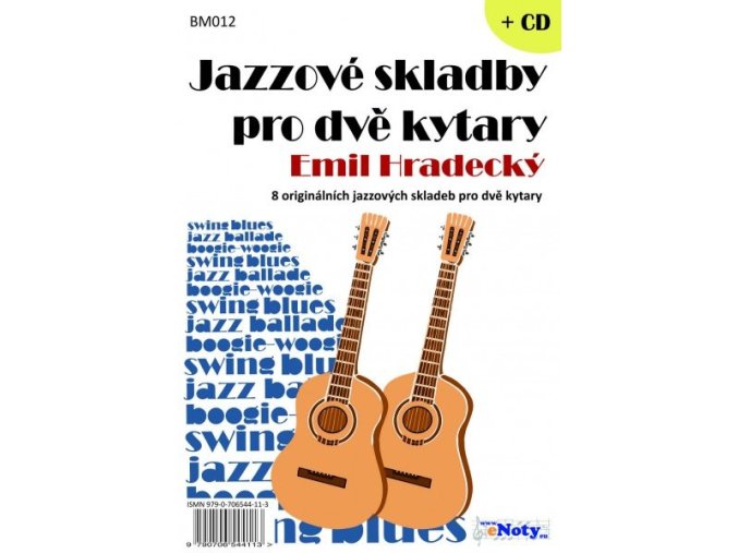 34969 jazzove skladby pro dve kytary cd hradecky emil
