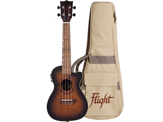Ukulele koncertní FLIGHT DUC-380 CEQ AMBER