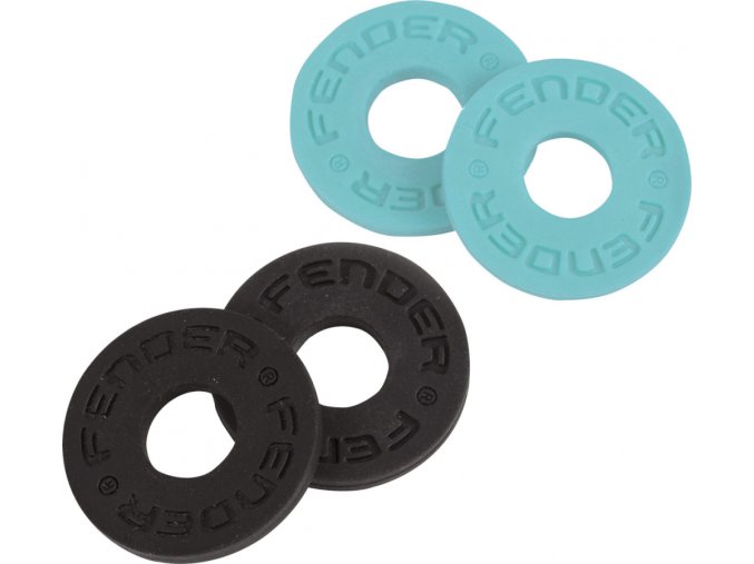 Zámky na popruh Fender Strap Blocks - Black, Daphne Blue
