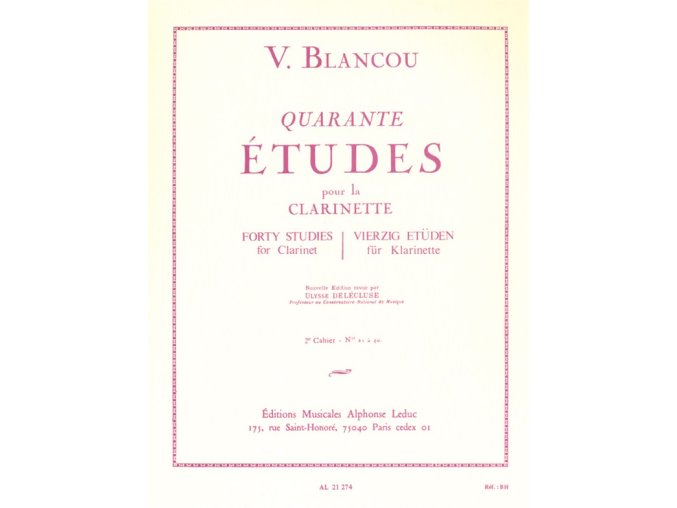 45780 noty pro klarinet 40 etudes vol 2 21 a 40