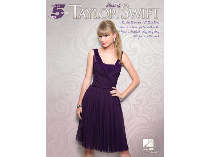49542 noty pro piano five finger piano best of taylor swift