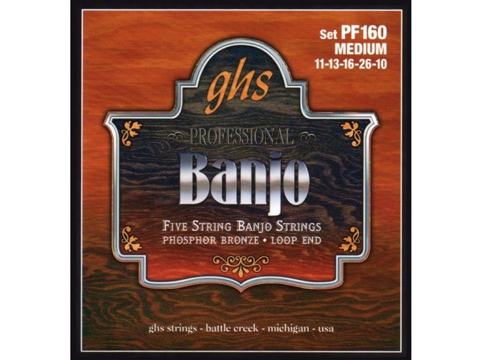 Struny na banjo GHS PF 160