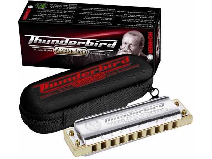 Foukací harmonika Hohner Marine Band Thunderbird F dur low