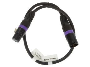 DMX kabel ADJ AC-DMX3/0,5 3 p. XLRm/3 p. XLRf 0,5m DMX