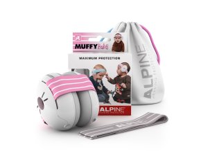 Dětská izolační sluchátka ALPINE Muffy Baby Pink