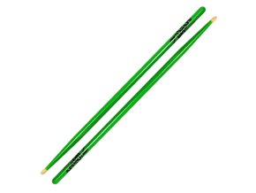 Hickorové paličky ZILDJIAN 5A Acorn Wood Neon Green