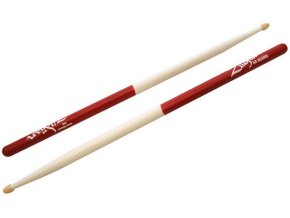 Hickorové paličky ZILDJIAN 5A Acorn Wood White Red Dip