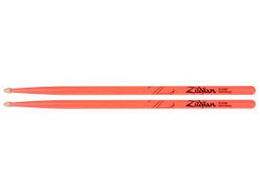 Hickorové paličky ZILDJIAN 5A Acorn Wood Neon Pink