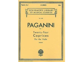 Niccolo Paganini: 24 Caprices For Solo Violin Op.1 (noty na housle)