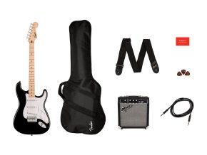 FENDER SQUIER SONIC STRAT. BLACK PACK