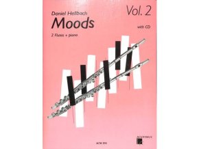 Moods 2 + CD od Hellbach Daniel skladby pro dvě příčné flétny a klavír